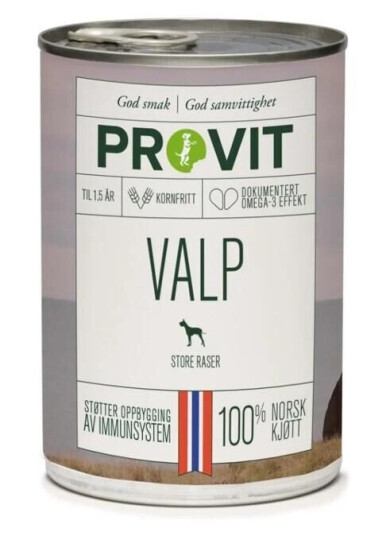 Provit Våtfôr til valper av store raser 400 g