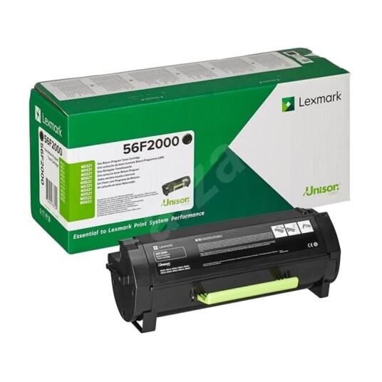 Lexmark MS 321dn/421d BK Toner - 56F2000 Original - Svart 6000 sider Lexmark MS 321dn/421d BK Toner - 56F2000 Original - Svart 6000 sider