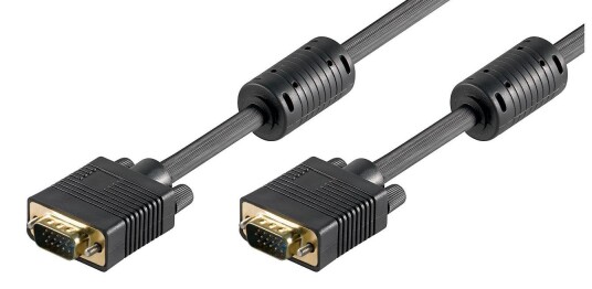 MICROCONNECT SVGA HD15 2m M-M w.ferrit core