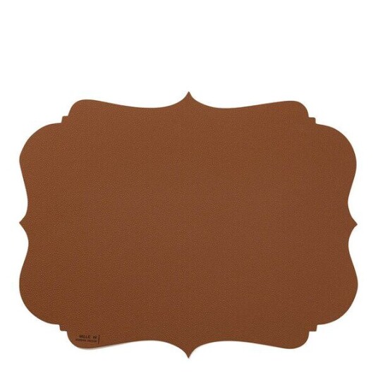 MiLLE W NORDISK DESIGN Vintage bordbrikke 44x35 cm brun