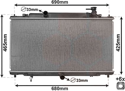 VAN WEZEL 27002280 Radiator motorkjøling