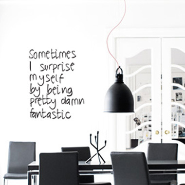 Damn Fantastic wallsticker av Diana Lovring, 45x57 cm Damn Fantastic wallsticker av Diana Lovring, 45x57 cm