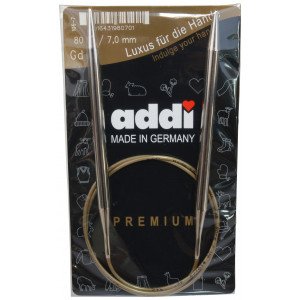Addi Turbo Rundpinner Messing 80cm 7,00mm / 31.5in US10¾