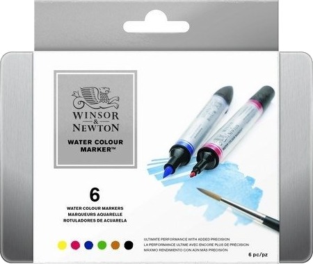 Winsor Akvarellpenn 6 stk