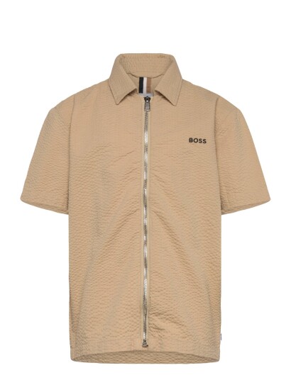BOSS Short Sleeve Shirt Beige 116