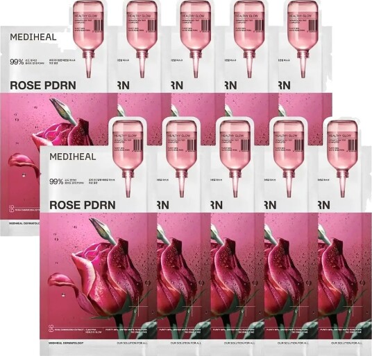 Mediheal Mediheal   Rose Pdrn Essential Mask Healthy Glow 10Pcs.   Nude   10 PCS