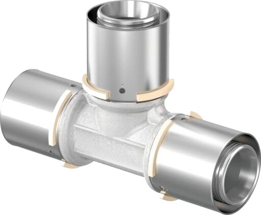 Uponor S-Press T-Stykke 40mm Pressdel for Gulvvarme og Vannsystemer