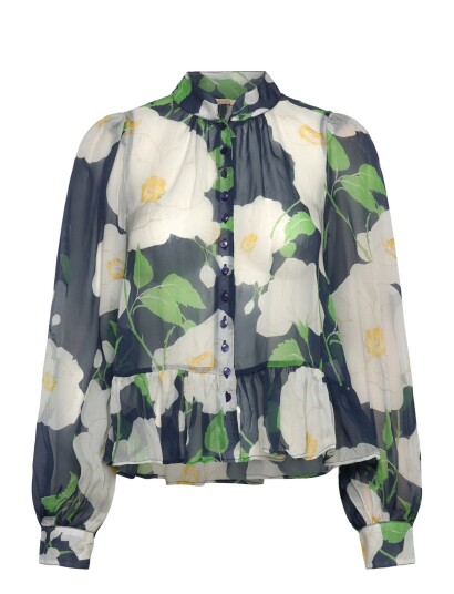 by Ti Mo Organza Shirt Navy XS by Ti Mo Organza Shirt Navy XS