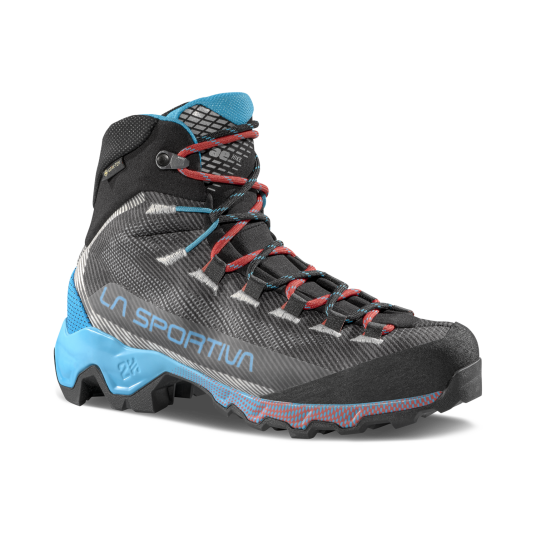 La Sportiva Aequilibrium Hike GTX Dame Carbon/Malibu Blue 41,5 La Sportiva Aequilibrium Hike GTX Dame Carbon/Malibu Blue 41,5