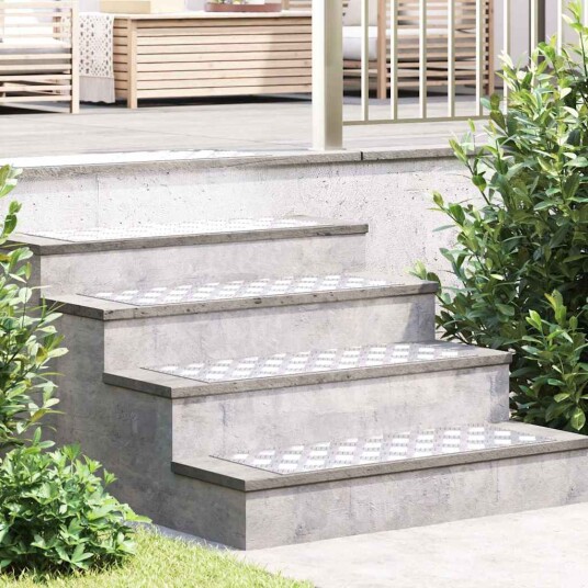 Sjekkplater 4 pcs sølv 80 x 30 cm Aluminium
