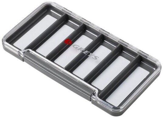 Greys Slim Waterproof Fly Box 6 Rom Vanntett Flueboks Greys Slim Waterproof Fly Box 6 Rom Vanntett Flueboks