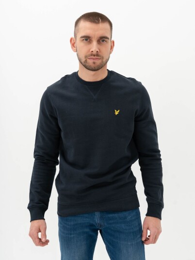 Lyle & Scott Crew Neck Sweatshirt M Blå med brodert logo Lyle & Scott Crew Neck Sweatshirt M Blå med brodert logo