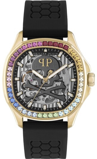 Philipp Plein Herreklokke PWRAA0523 High Conic Grå/Gummi Ø42 mm Philipp Plein Herreklokke PWRAA0523 High Conic Grå/Gummi Ø42 mm