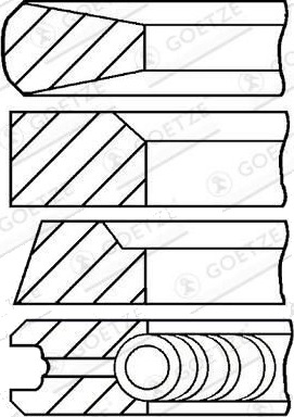 Stempelringsett GOETZE ENGINE 08-347900-10