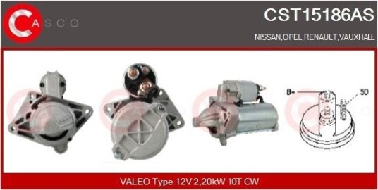 Starter CASCO CST15186AS Starter CASCO CST15186AS