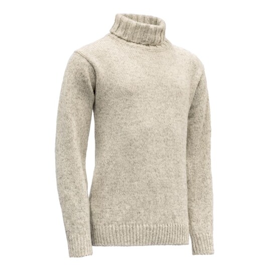 Devold Men's Nansen Sweater High Neck XL , Grey Melange