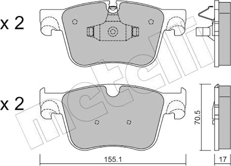 METELLI 22 0985 0 Bremseklosser