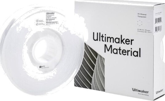 Ultimaker PC Filament 2.85 mm 750 g Transparent 212674
