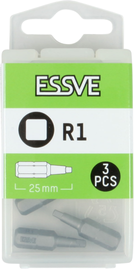BITS R1 FIRKANT 25MM A-3
