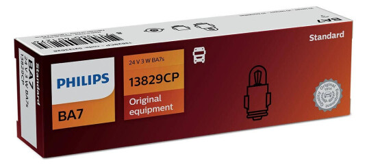 Philips pære BA7 Bax 10 pakning