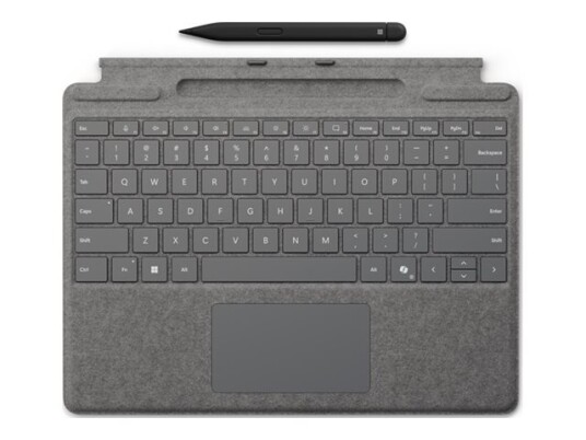 Microsoft Surface Pro Tastatur med Slim Pen 2 - QWERTY - Platina Microsoft Surface Pro Tastatur med Slim Pen 2 - QWERTY - Platina