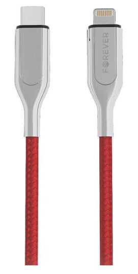 Forever Core 1,5m Mfi USB-C til Lightning Kabel, Rød