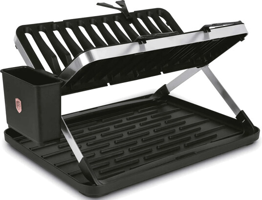 Berlingerhaus Dish Rack Black  Rose Gold   Black   48X35.4X27.2CM
