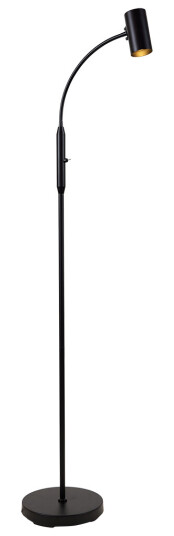 BRASIL 1 Gulvlampe – Svart/Krom GU10 LED 1x7W H 130 cm