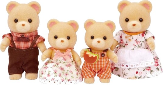 Sylvanian Families Bjørnefamilie Dukker til Dokkehus - 4 Bevegelige Figurer Sylvanian Families Bjørnefamilie Dukker til Dokkehus - 4 Bevegelige Figurer