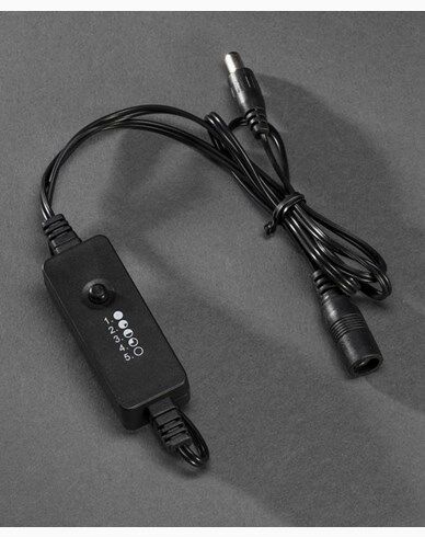 Konstsmide Dimmer 5 trinn innendørs svart, svart kabel 24V / IP20 1714939-01-0 1714935-02-0 Konstsmide Dimmer 5 trinn innendørs svart, svart kabel 24V / IP20 1714939-01-0 1714935-02-0