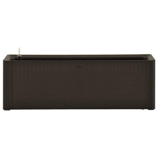 vidaXL Høybed med selvvanningssystem mocca 100x43x33 cm