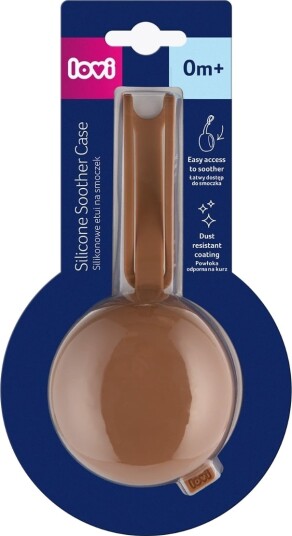 Lovi Silicone Soother Case Granola Beige One Size