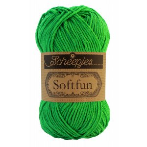 Scheepjes Softfun Garn Unicolor 2605 Klar Grønn