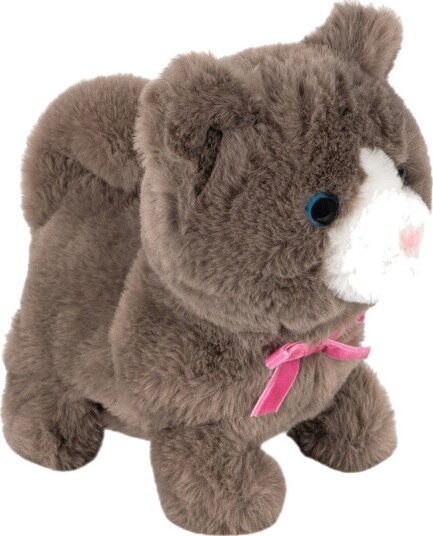 Konges Sløjd Kosedyr - Gangavstand CAT - 18,5 cm - Grey