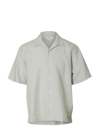 Selected Slmrlxclay Linenblend Ss Shirt Res Noos Grey XL Selected Slmrlxclay Linenblend Ss Shirt Res Noos Grey XL