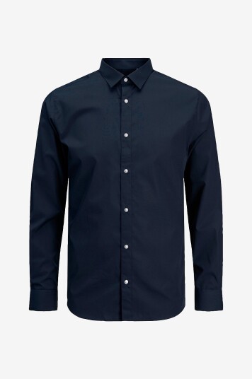 Jack & Jones Skjorte jjJoe LS Plain Pls Blå