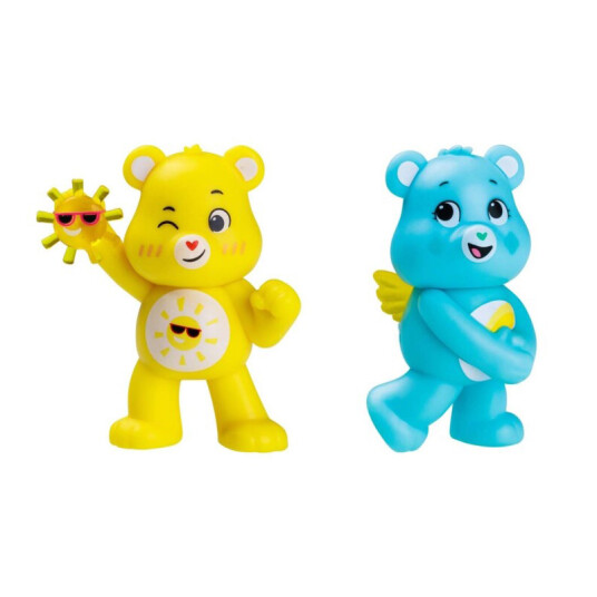 Care Bears Figur – Pocket Stars 2 stk 5 cm – Funshine Bear og Wish Bear