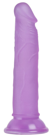 Baseks Jellies Realistisk Sugekoppdildo 19 cm - Lilla - Lilla