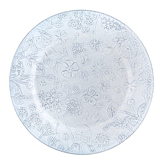Bordallo Pinheiro  Flora tallerken 34,5 cm antikkhvit