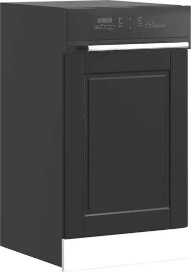  Oppvaskmaskin panel Porto svart 45x1,5x67 cm konstruert tre 8721158424747