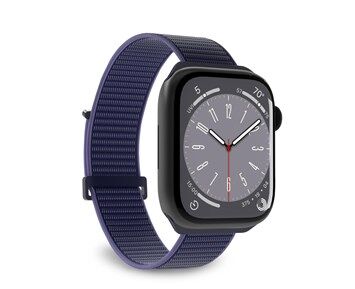 Puro Apple Watch Band 42-49 mm nylon wristband, S. Blue Puro Apple Watch Band 42-49 mm nylon wristband, S. Blue