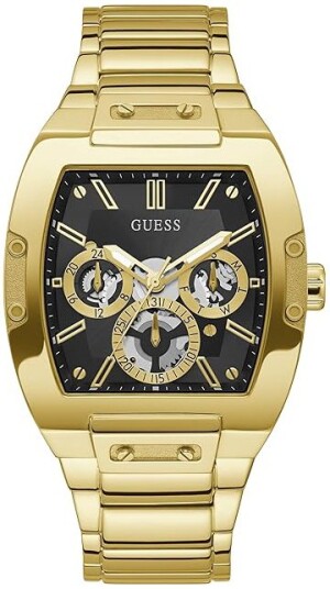 Guess Herreklokke GW0456G1 Phoenix Sort/Gulltonet stål