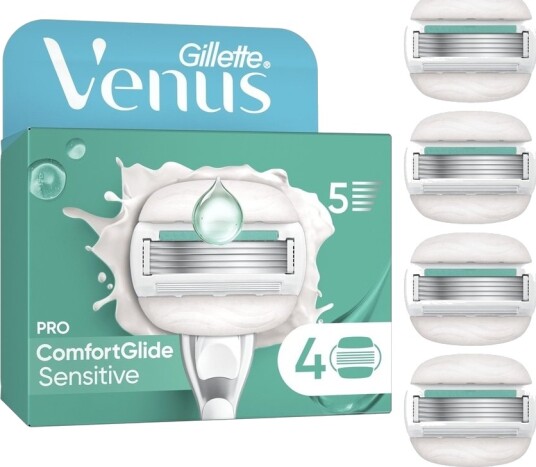 Gillette Venus Pro ComfortGlide Sensitive Razor Blades 4pcs