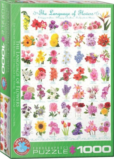 Eurographics Puslespill - 1000 Brikker - The Language of Flowers