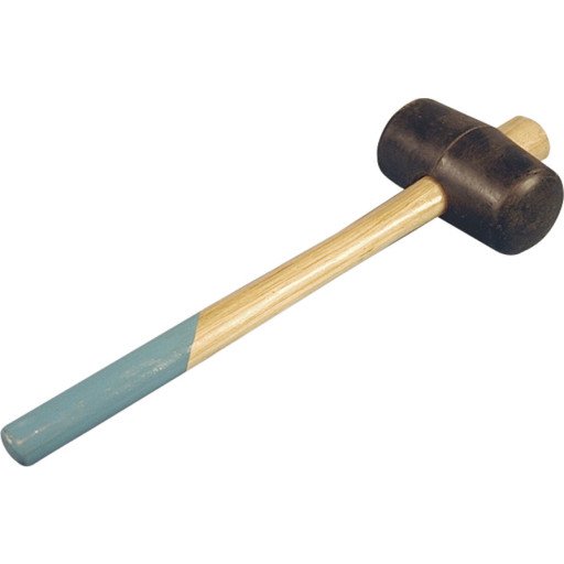 Hero Gummihammer 450g med Trehåndtak og 55 mm Hammerhode