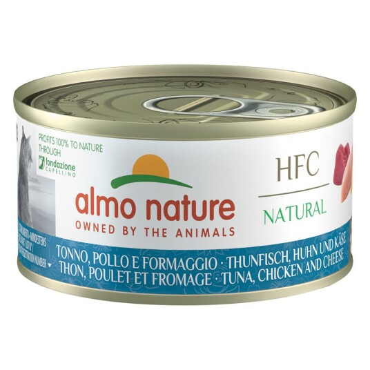 Almo Nature Hfc Natural 6 X 70 G Tunfisk Kylling & Ost