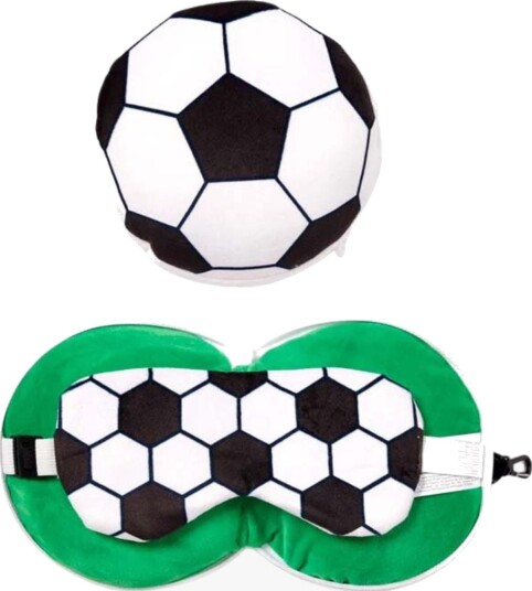Puckator Relaxeazzz Panda Plush Travel Pillow & Eye Mask - Multi/patterned - ONE SIZE