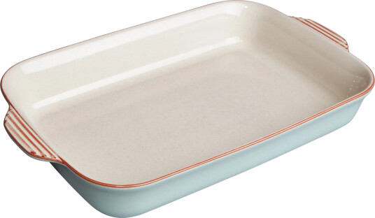 Denby Heritage Pavilion ildfast form Blå beige large rektangulær