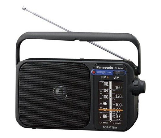 Panasonic RF-2400DEG Bærbar FM/AM Radio Svart med Høyttaler Panasonic RF-2400DEG Bærbar FM/AM Radio Svart med Høyttaler