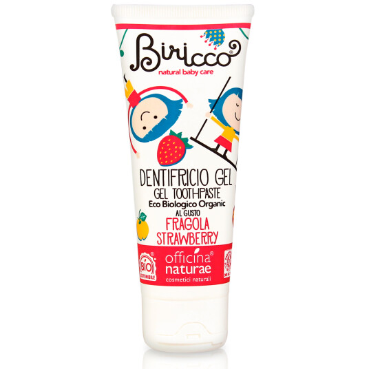 Økologisk tannkrem for barn BIRICCO Strawberry Gel